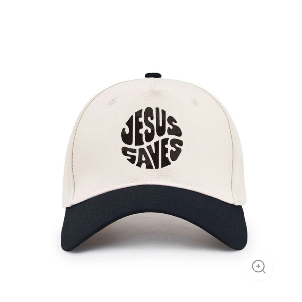 Black and White 'Jesus Saves' Trucker hat